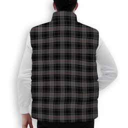ScotsTee Shop Scottish Moffat Modern Premium Tartan Puffer Vest Winter White Duck Down Vest Sleeveless