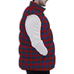 ScotsTee Shop Scottish Skene of Cromar Modern Premium Tartan Puffer Vest Winter White Duck Down Vest Sleeveless