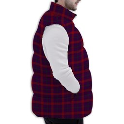 ScotsTee Shop Scottish Lynch Variant Premium Tartan Puffer Vest Winter White Duck Down Vest Sleeveless