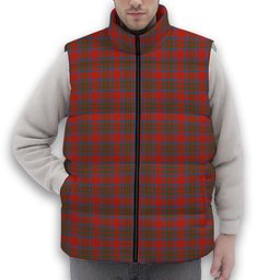 ScotsTee Shop Scottish Moffat District Ancient Premium Tartan Puffer Vest Winter White Duck Down Vest Sleeveless