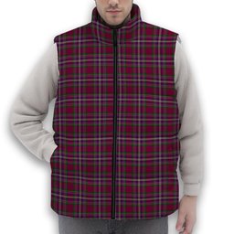 ScotsTee Shop Scottish Lendrum Lyon version Premium Tartan Puffer Vest Winter White Duck Down Vest Sleeveless