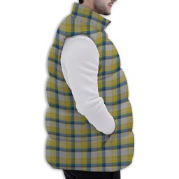 ScotsTee Shop Scottish MacGrath Premium Tartan Puffer Vest Winter White Duck Down Vest Sleeveless