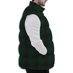 ScotsTee Shop Scottish McGillivray Hunting Modern Premium Tartan Puffer Vest Winter White Duck Down Vest Sleeveless