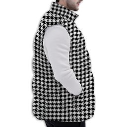 ScotsTee Shop Scottish Shepherd Premium Tartan Puffer Vest Winter White Duck Down Vest Sleeveless