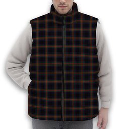 ScotsTee Shop Scottish Watt Premium Tartan Puffer Vest Winter White Duck Down Vest Sleeveless