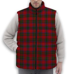 ScotsTee Shop Scottish MacQuarrie 3 Premium Tartan Puffer Vest Winter White Duck Down Vest Sleeveless