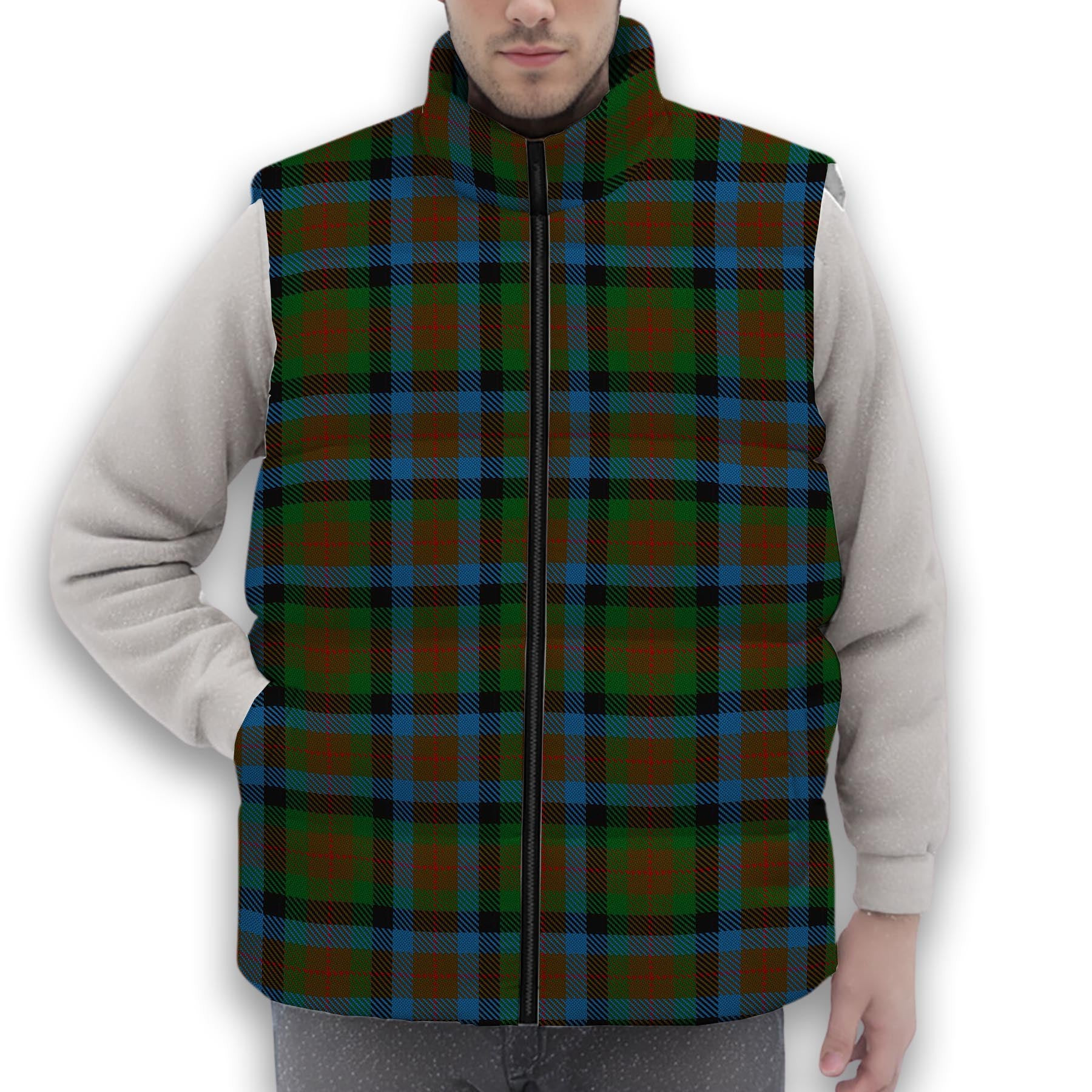 ScotsTee Shop Scottish Tennant 2 Premium Tartan Puffer Vest Winter White Duck Down Vest Sleeveless