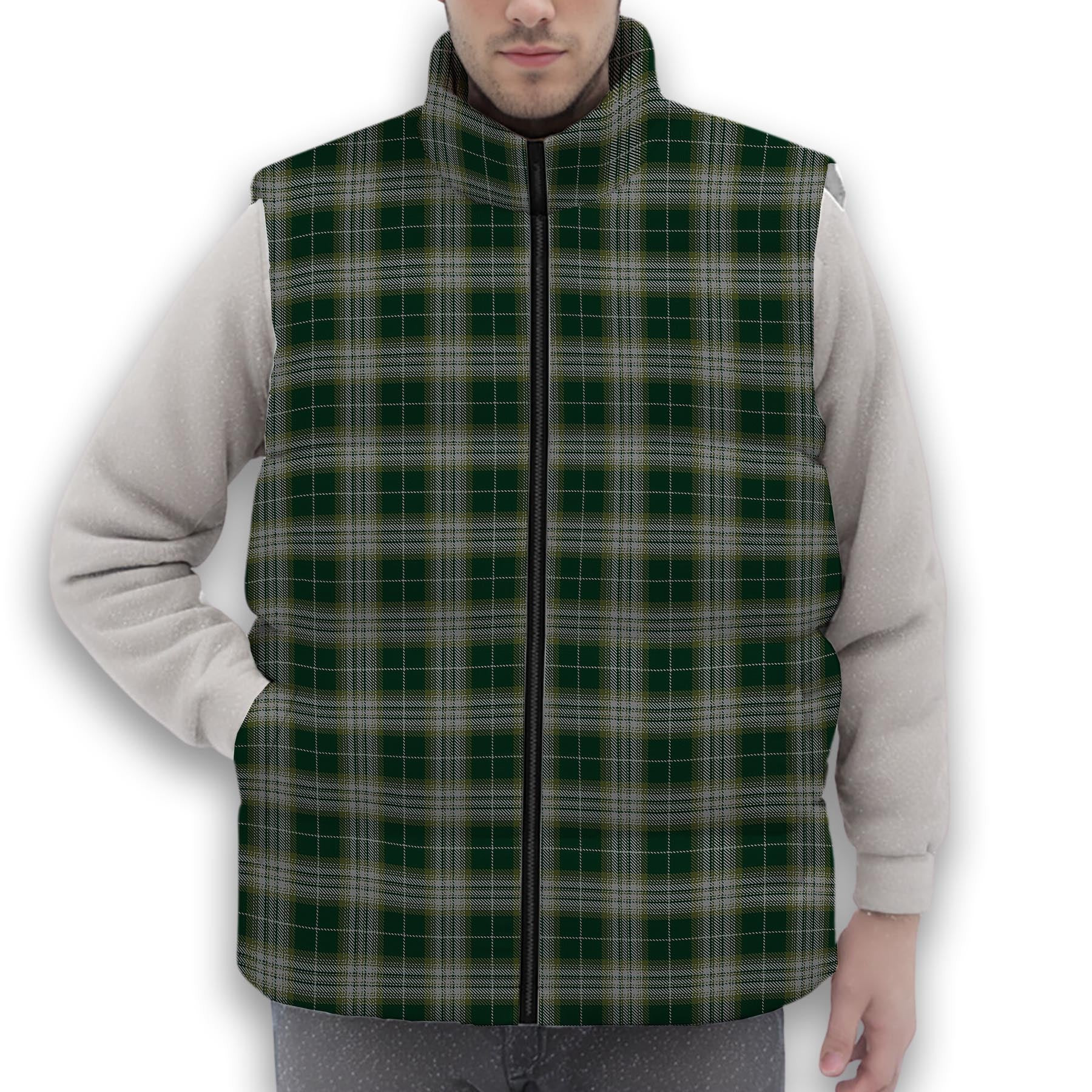ScotsTee Shop Scottish Kelso Premium Tartan Puffer Vest Winter White Duck Down Vest Sleeveless