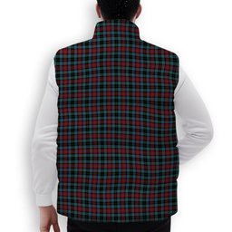 ScotsTee Shop Scottish Lindsay-McGee Ancient Clan Premium Tartan Puffer Vest Winter White Duck Down Vest Sleeveless