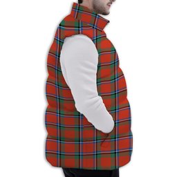 ScotsTee Shop Scottish Sinclair Ancient Premium Tartan Puffer Vest Winter White Duck Down Vest Sleeveless