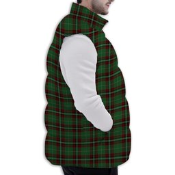 ScotsTee Shop Scottish Kiernan Premium Tartan Puffer Vest Winter White Duck Down Vest Sleeveless