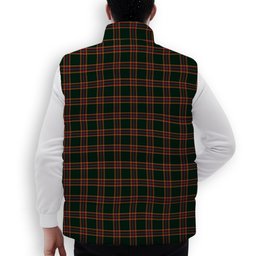 ScotsTee Shop Scottish Moran Family Ubique Premium Tartan Puffer Vest Winter White Duck Down Vest Sleeveless