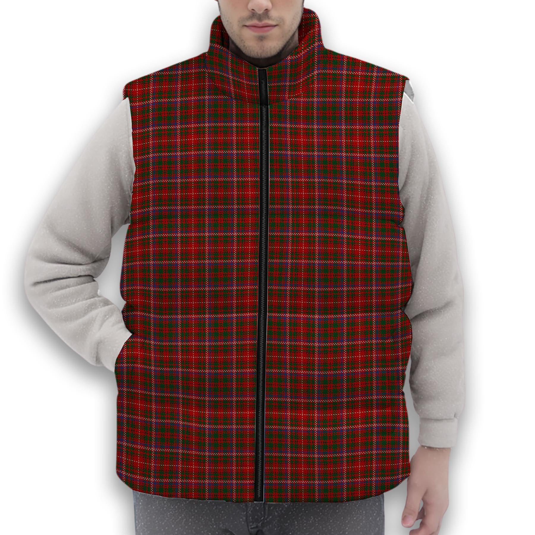 ScotsTee Shop Scottish MacDougall 1850 2 Premium Tartan Puffer Vest Winter White Duck Down Vest Sleeveless