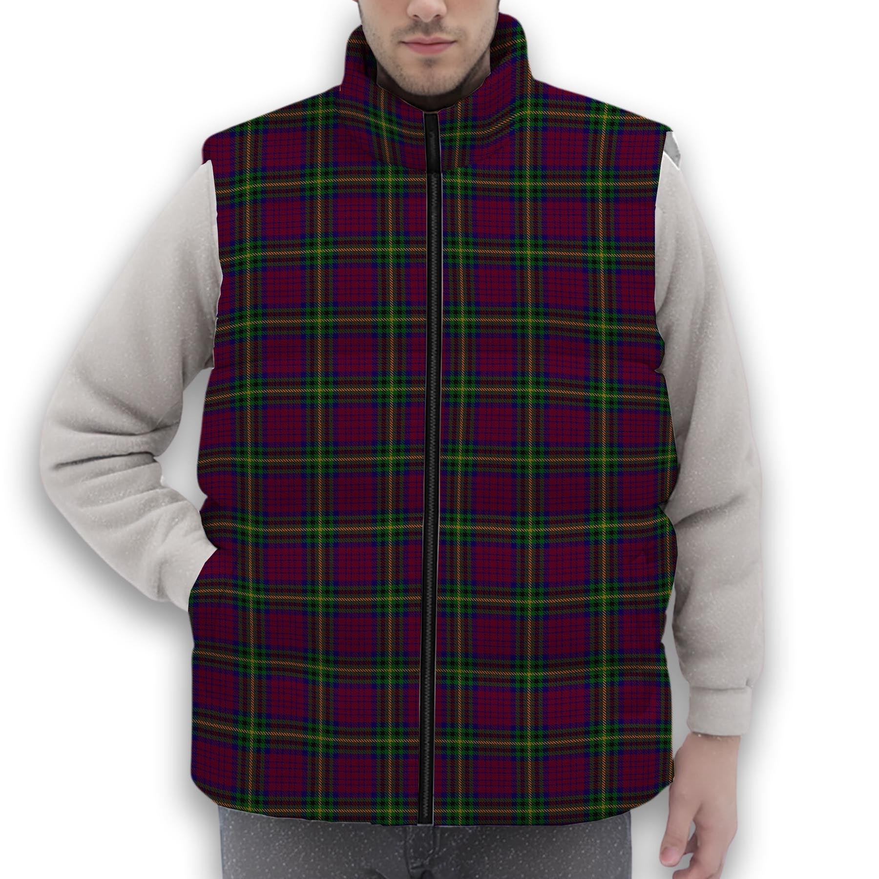 ScotsTee Shop Scottish MacGaugh Premium Tartan Puffer Vest Winter White Duck Down Vest Sleeveless