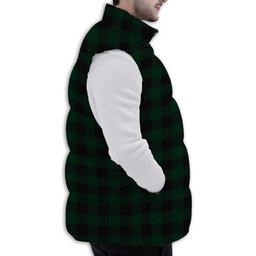 ScotsTee Shop Scottish Rob Roy Hunting Premium Tartan Puffer Vest Winter White Duck Down Vest Sleeveless