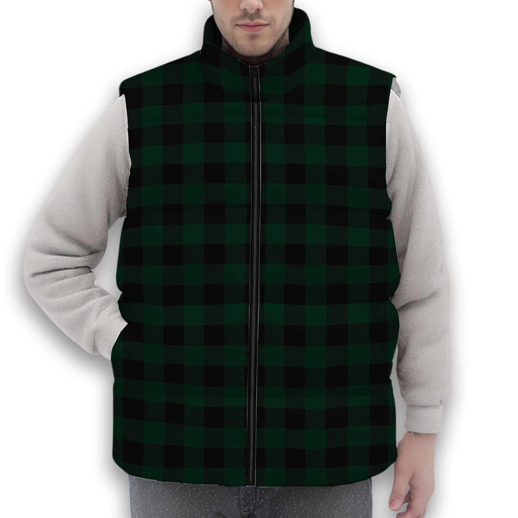 ScotsTee Shop Scottish Rob Roy Hunting Premium Tartan Puffer Vest Winter White Duck Down Vest Sleeveless