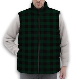 ScotsTee Shop Scottish Rob Roy Hunting Premium Tartan Puffer Vest Winter White Duck Down Vest Sleeveless