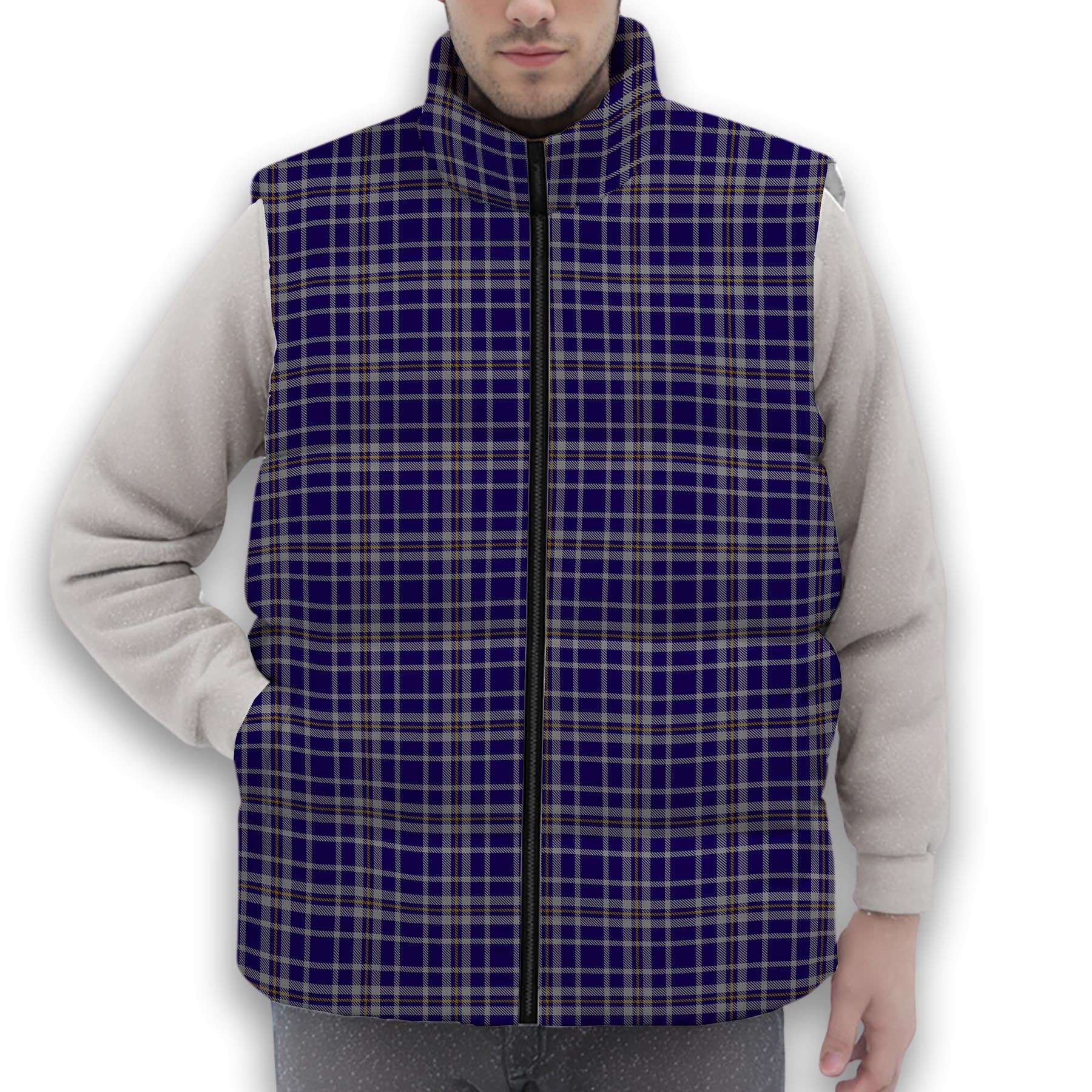 ScotsTee Shop Scottish Ochterlony Premium Tartan Puffer Vest Winter White Duck Down Vest Sleeveless