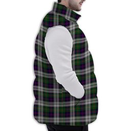 ScotsTee Shop Scottish MacCallum Dress - TD Premium Tartan Puffer Vest Winter White Duck Down Vest Sleeveless