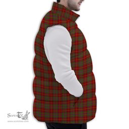 ScotsTee Shop Scottish Wren Premium Tartan Puffer Vest Winter White Duck Down Vest Sleeveless