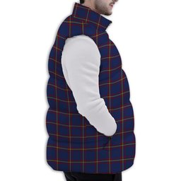 ScotsTee Shop Scottish McLaine of Lochbuie Premium Tartan Puffer Vest Winter White Duck Down Vest Sleeveless