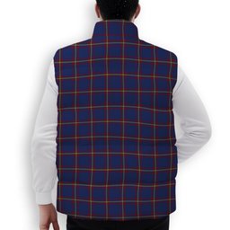 ScotsTee Shop Scottish McLaine of Lochbuie Premium Tartan Puffer Vest Winter White Duck Down Vest Sleeveless