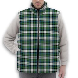 ScotsTee Shop Scottish Graham Dress Ancient Premium Tartan Puffer Vest Winter White Duck Down Vest Sleeveless