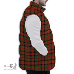 ScotsTee Shop Scottish McNicol Ancient Premium Tartan Puffer Vest Winter White Duck Down Vest Sleeveless