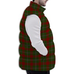 ScotsTee Shop Scottish Strang Premium Tartan Puffer Vest Winter White Duck Down Vest Sleeveless