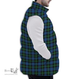 ScotsTee Shop Scottish MacWilliam (Williamson) Modern Premium Tartan Puffer Vest Winter White Duck Down Vest Sleeveless