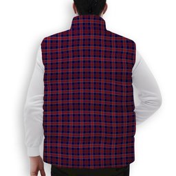 ScotsTee Shop Scottish Yoichi Premium Tartan Puffer Vest Winter White Duck Down Vest Sleeveless