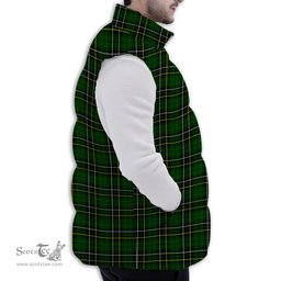 ScotsTee Shop Scottish McAlpine Modern Premium Tartan Puffer Vest Winter White Duck Down Vest Sleeveless