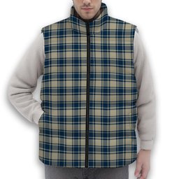 ScotsTee Shop Scottish MacMugen Premium Tartan Puffer Vest Winter White Duck Down Vest Sleeveless
