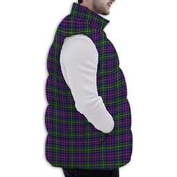 ScotsTee Shop Scottish Yule Premium Tartan Puffer Vest Winter White Duck Down Vest Sleeveless