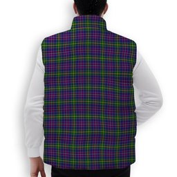 ScotsTee Shop Scottish Yule Premium Tartan Puffer Vest Winter White Duck Down Vest Sleeveless