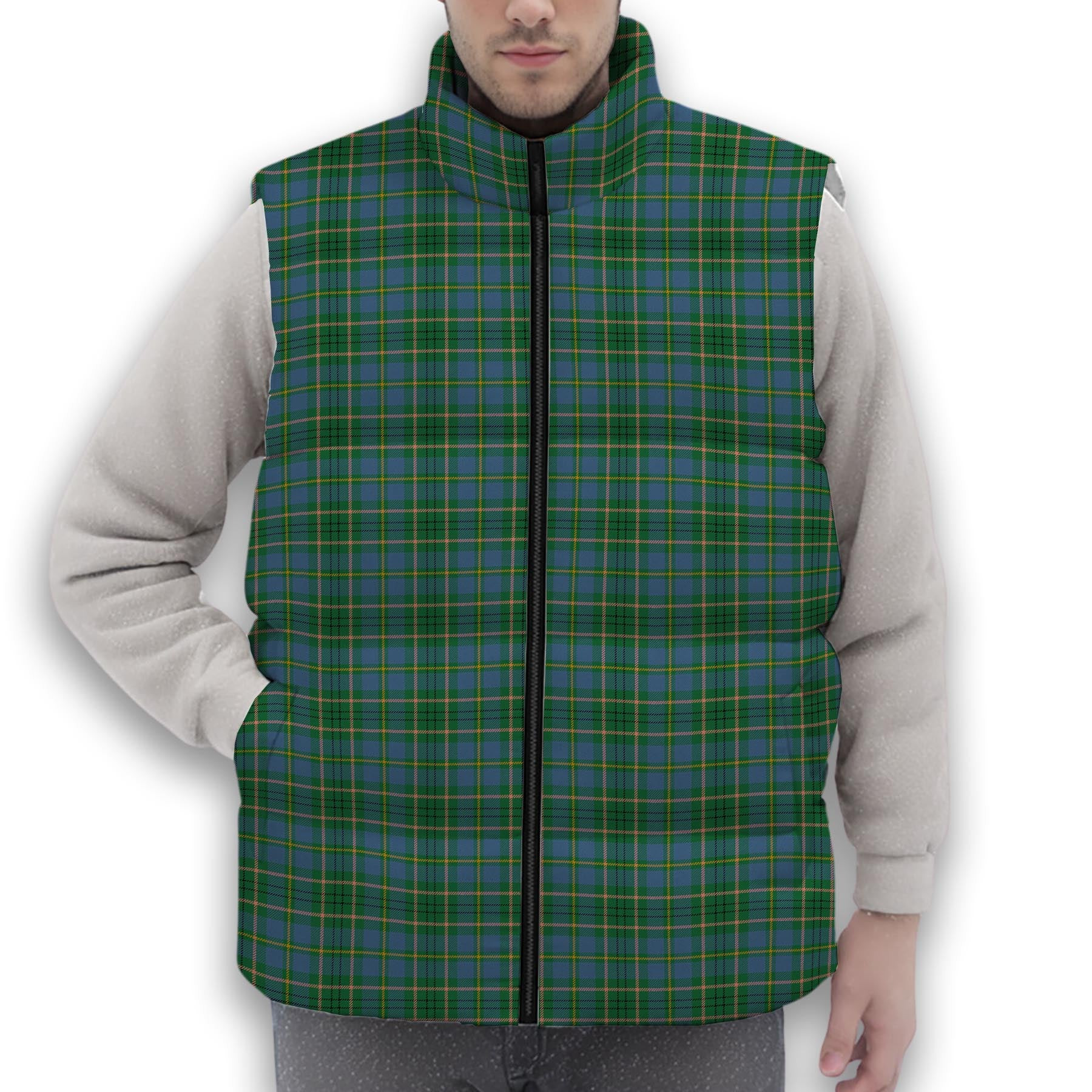 ScotsTee Shop Scottish Tailyour Ancient Premium Tartan Puffer Vest Winter White Duck Down Vest Sleeveless