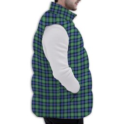 ScotsTee Shop Scottish Sutherland Ancient Premium Tartan Puffer Vest Winter White Duck Down Vest Sleeveless