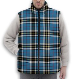 ScotsTee Shop Scottish Thompson Society Premium Tartan Puffer Vest Winter White Duck Down Vest Sleeveless