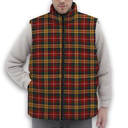 ScotsTee Shop Scottish Young Presidents Organisation Dress Premium Tartan Puffer Vest Winter White Duck Down Vest Sleeveless