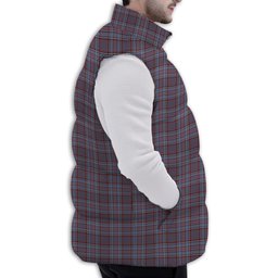 ScotsTee Shop Scottish Royal Canadian Air Force Ancient Premium Tartan Puffer Vest Winter White Duck Down Vest Sleeveless