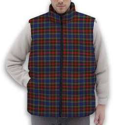 ScotsTee Shop Scottish MacBeth 2 Premium Tartan Puffer Vest Winter White Duck Down Vest Sleeveless