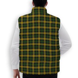 ScotsTee Shop Scottish Jacobite 2 Premium Tartan Puffer Vest Winter White Duck Down Vest Sleeveless