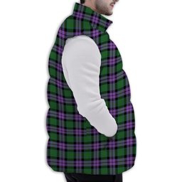ScotsTee Shop Scottish McArthur of Milton Ancient Premium Tartan Puffer Vest Winter White Duck Down Vest Sleeveless