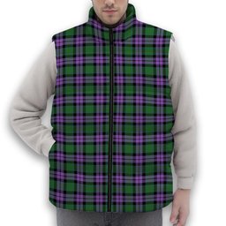 ScotsTee Shop Scottish McArthur of Milton Ancient Premium Tartan Puffer Vest Winter White Duck Down Vest Sleeveless