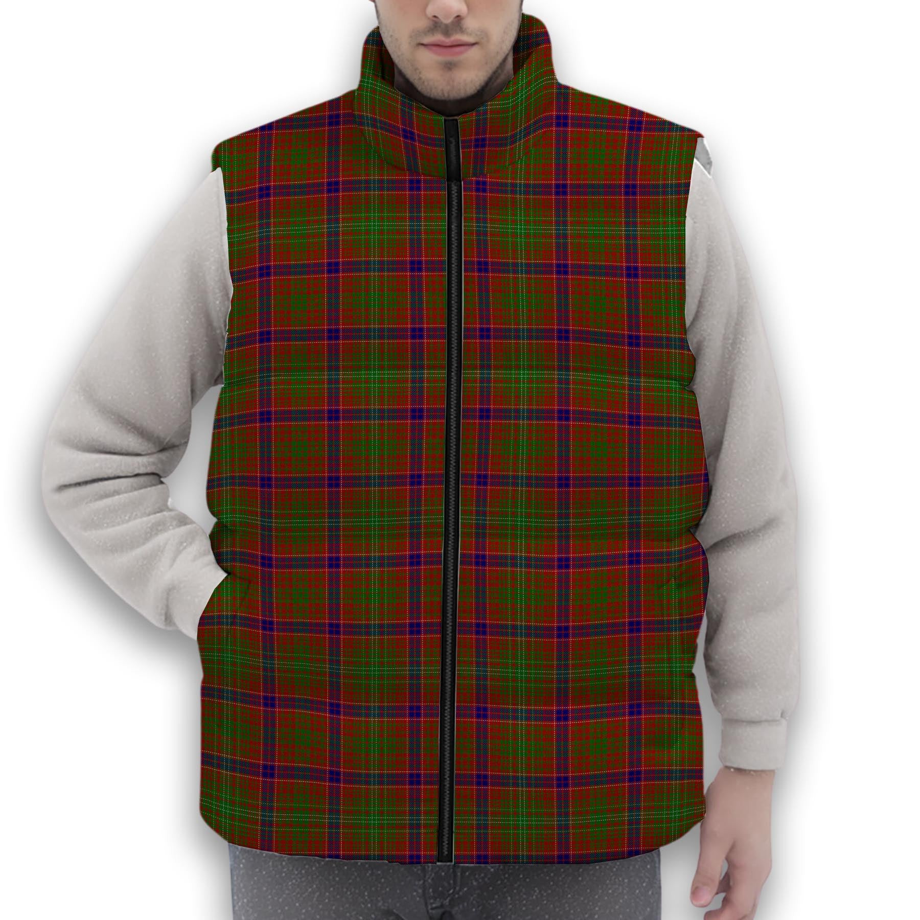 ScotsTee Shop Scottish Lumsden Premium Tartan Puffer Vest Winter White Duck Down Vest Sleeveless