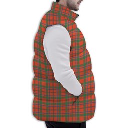 ScotsTee Shop Scottish Munro Ancient Premium Tartan Puffer Vest Winter White Duck Down Vest Sleeveless