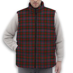 ScotsTee Shop Scottish Kidd Premium Tartan Puffer Vest Winter White Duck Down Vest Sleeveless