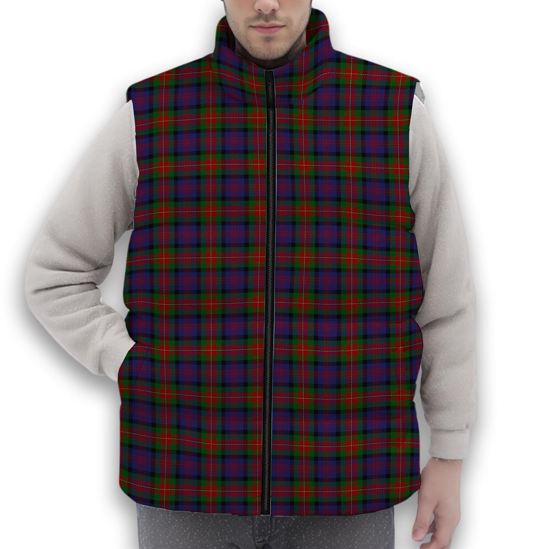 ScotsTee Shop Scottish MacLagan of Glenquiech Premium Tartan Puffer Vest Winter White Duck Down Vest Sleeveless