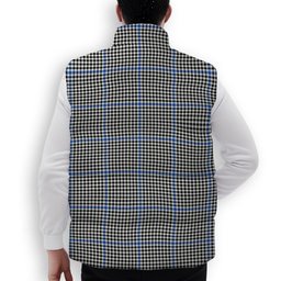 ScotsTee Shop Scottish Haig Modern Premium Tartan Puffer Vest Winter White Duck Down Vest Sleeveless