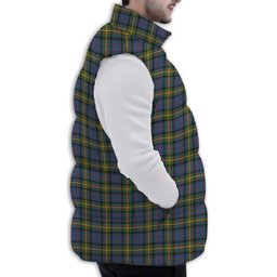 ScotsTee Shop Scottish MacSporran Ancient Premium Tartan Puffer Vest Winter White Duck Down Vest Sleeveless